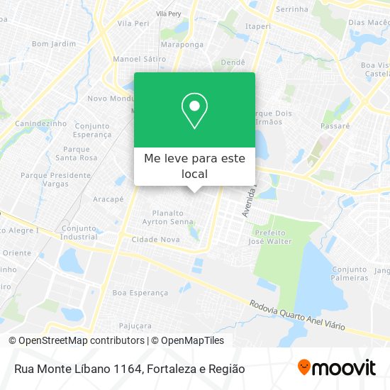 Rua Monte Líbano 1164 mapa