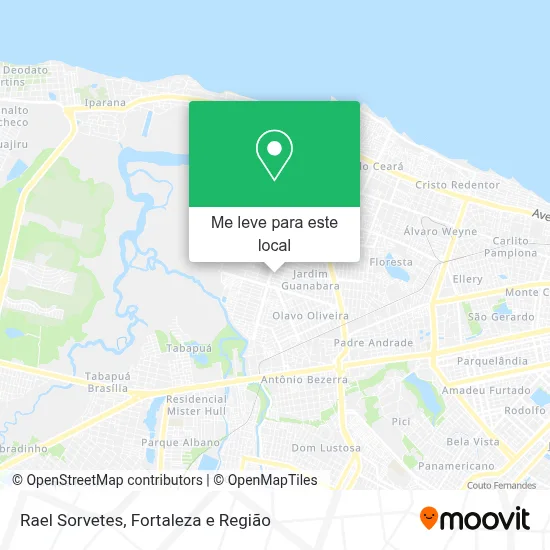 Rael Sorvetes mapa
