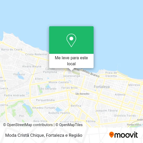 Moda Cristã Chique mapa