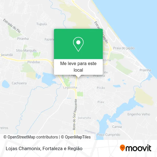 Lojas Chamonix mapa