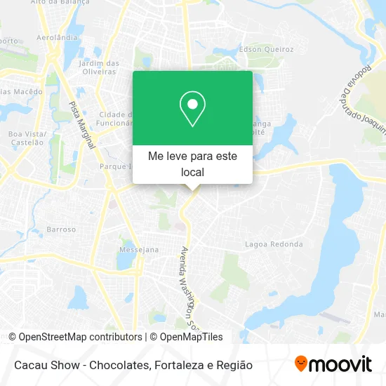 Cacau Show - Chocolates mapa