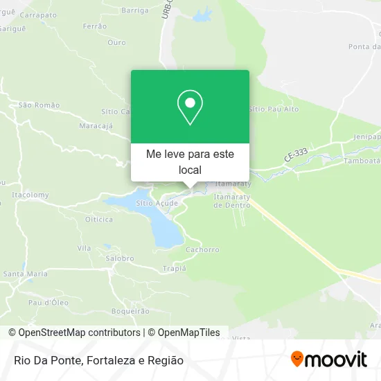 Rio Da Ponte mapa