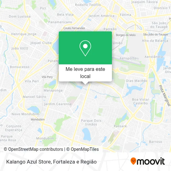 Kalango Azul Store mapa