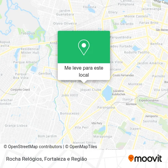 Rocha Relógios mapa