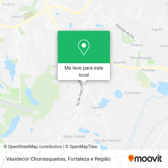 Vasidecor Churrasqueiras mapa