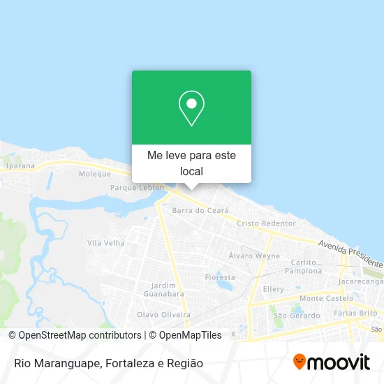 Rio Maranguape mapa