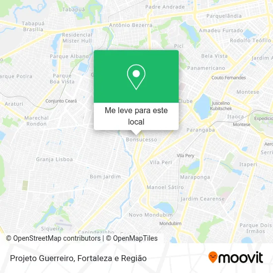 Projeto Guerreiro mapa