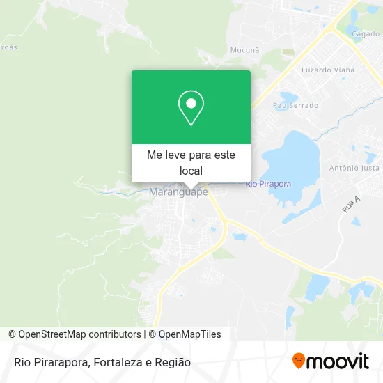 Rio Pirarapora mapa