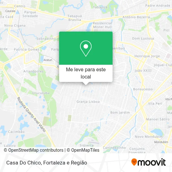 Casa Do Chico mapa