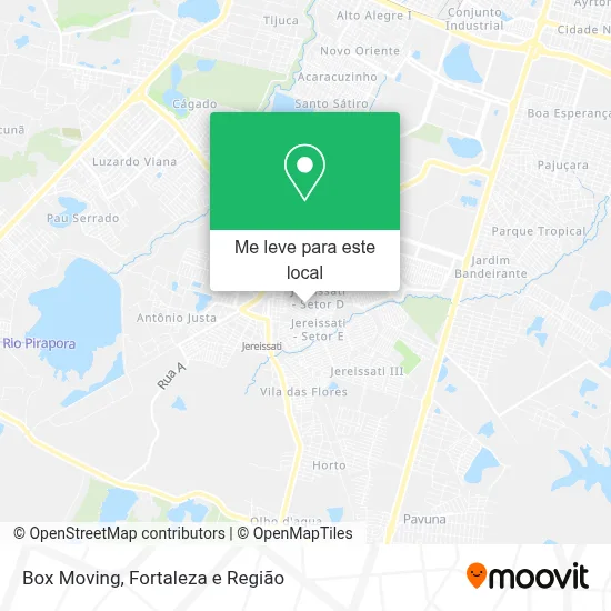 Box Moving mapa