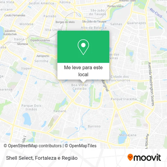Shell Select mapa