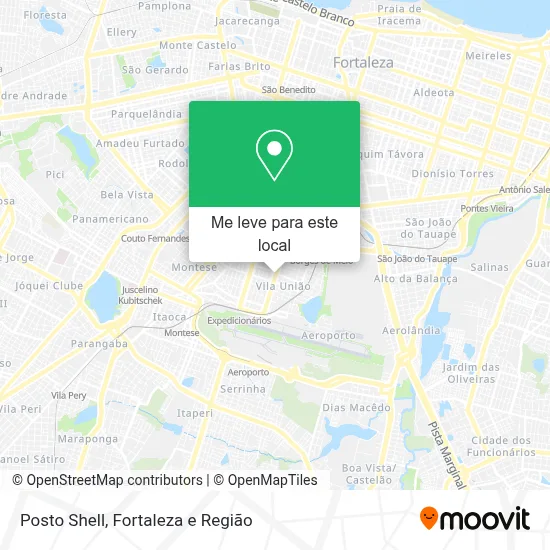Posto Shell mapa