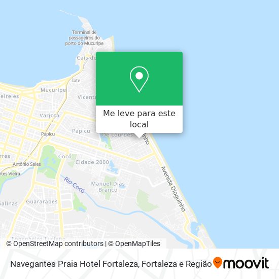 Navegantes Praia Hotel Fortaleza mapa