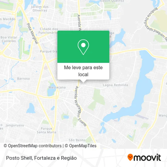 Posto Shell mapa