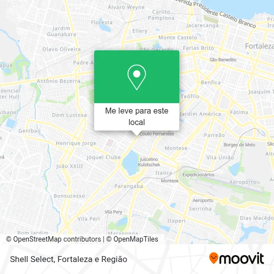 Shell Select mapa