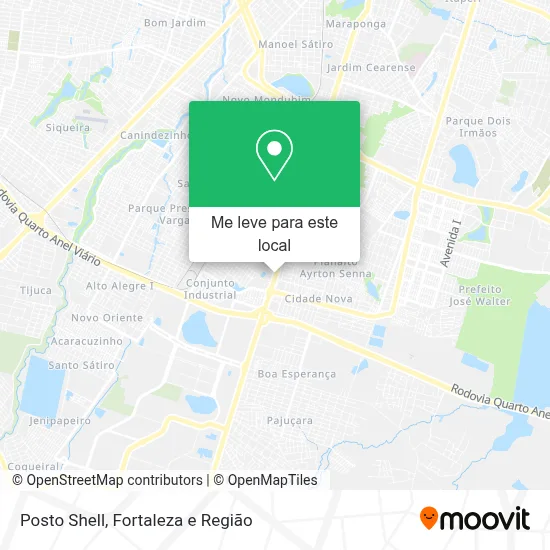 Posto Shell mapa
