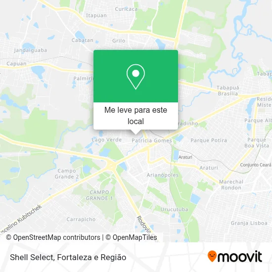 Shell Select mapa