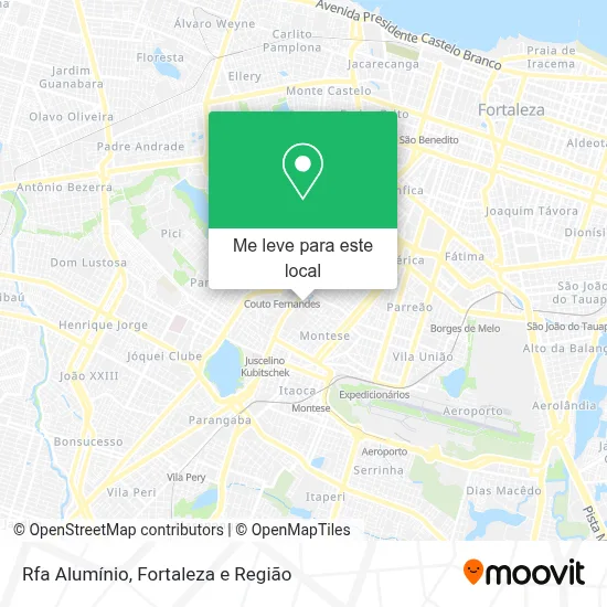 Rfa Alumínio mapa