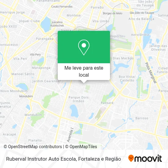 Ruberval Instrutor Auto Escola mapa