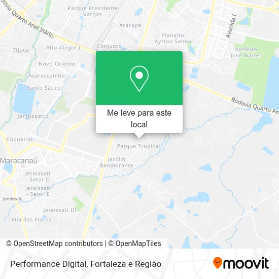 Performance Digital mapa