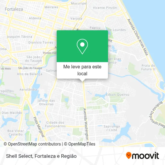 Shell Select mapa