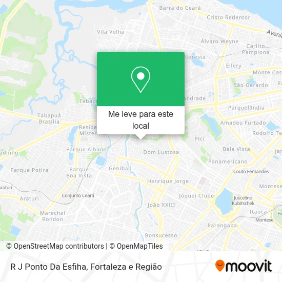 R J Ponto Da Esfiha mapa