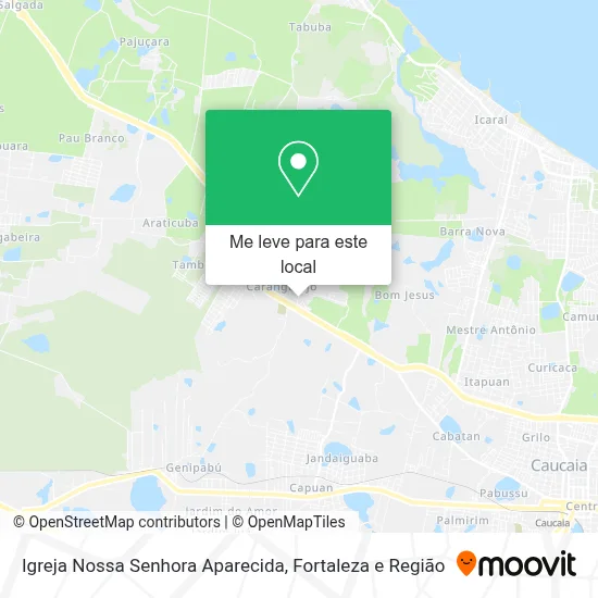 Igreja Nossa Senhora Aparecida mapa