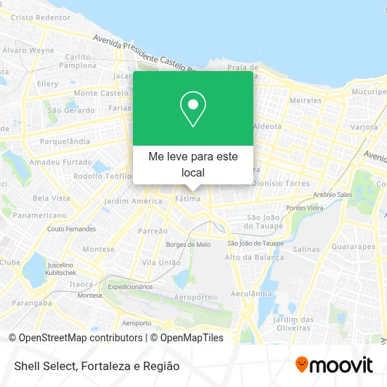 Shell Select mapa
