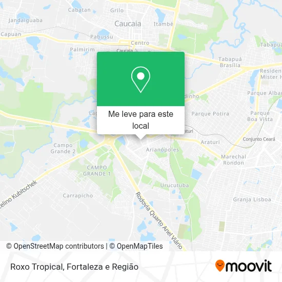 Roxo Tropical mapa