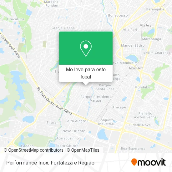 Performance Inox mapa