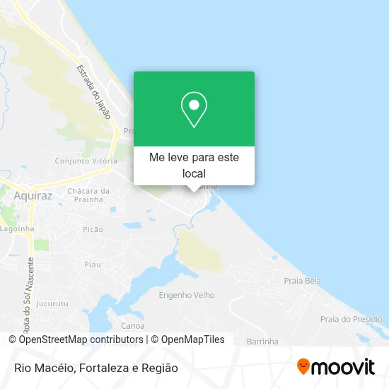 Rio Macéio mapa