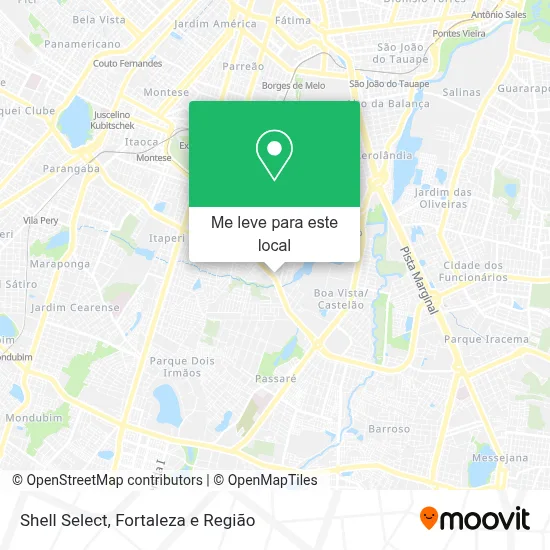 Shell Select mapa