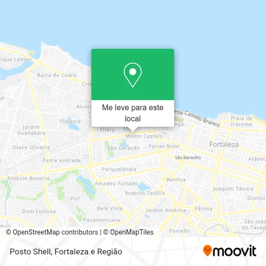 Posto Shell mapa