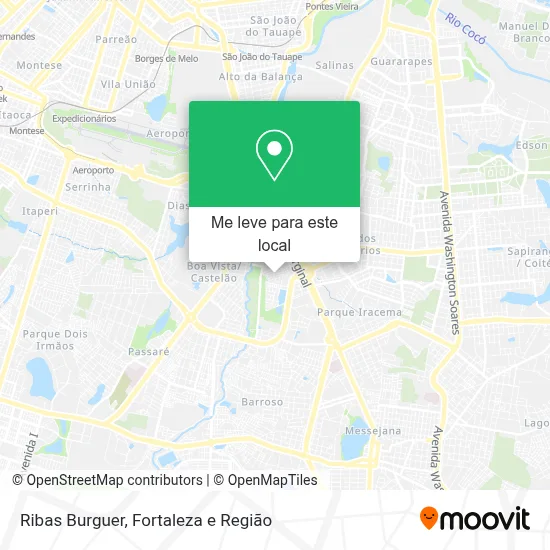 Ribas Burguer mapa
