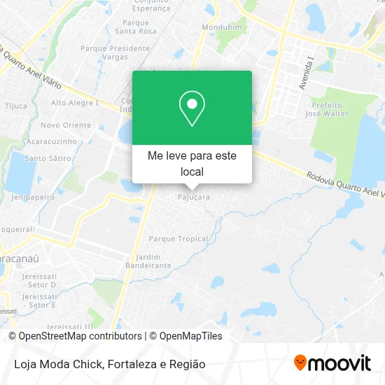 Loja Moda Chick mapa
