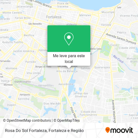 Rosa Do Sol Fortaleza mapa