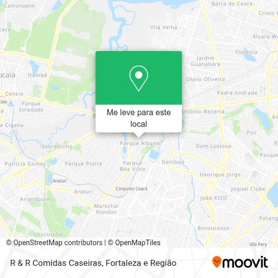 R & R Comidas Caseiras mapa