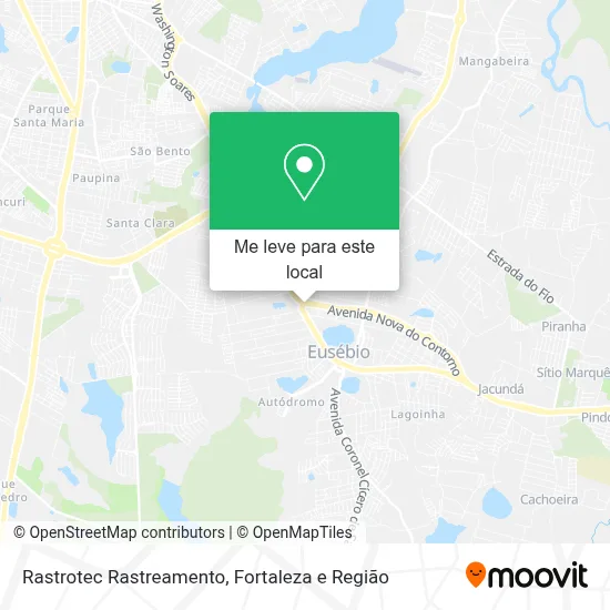 Rastrotec Rastreamento mapa