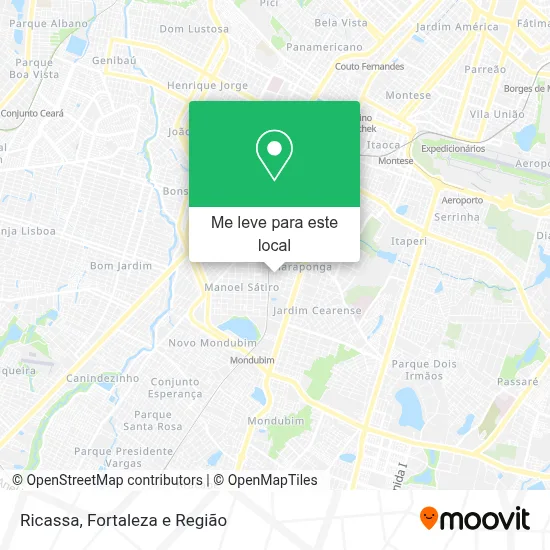 Ricassa mapa