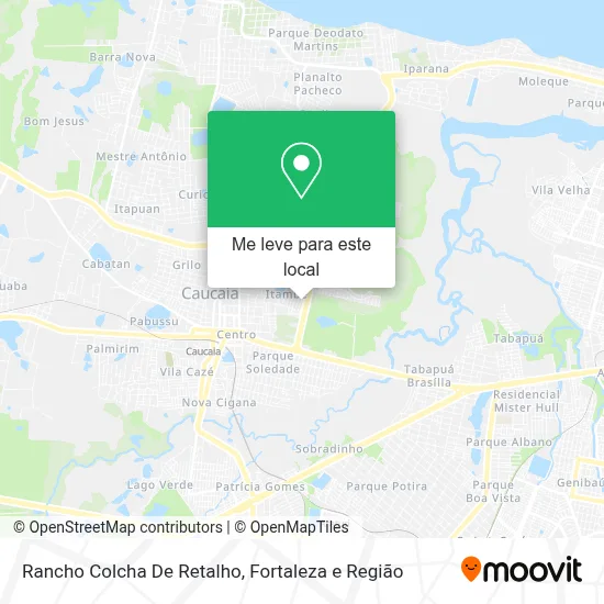 Rancho Colcha De Retalho mapa