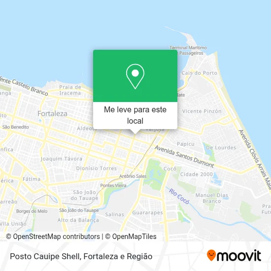 Posto Cauipe Shell mapa