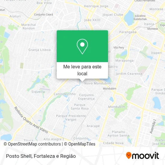 Posto Shell mapa