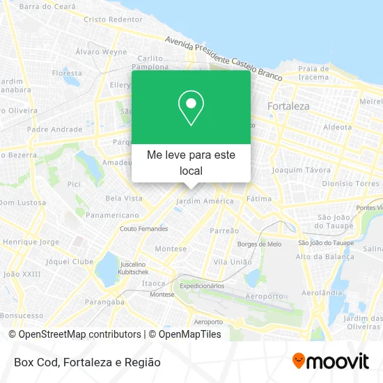Box Cod mapa