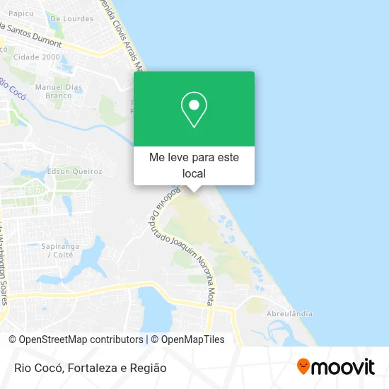 Rio Cocó mapa