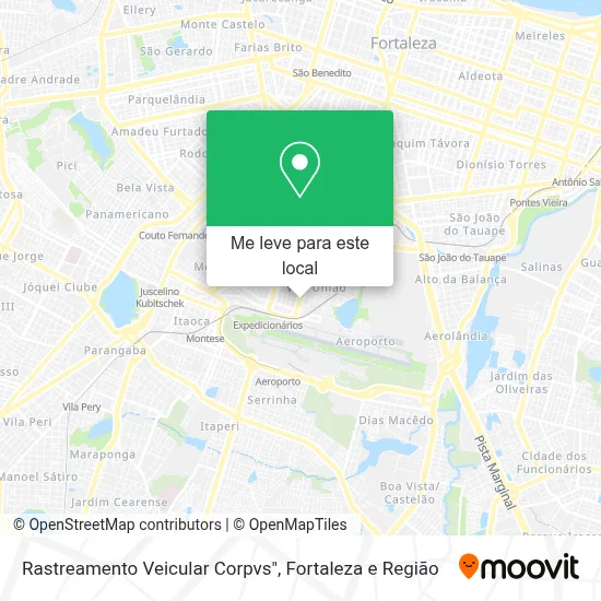 Rastreamento Veicular Corpvs" mapa