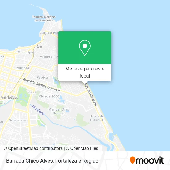 Barraca Chico Alves mapa