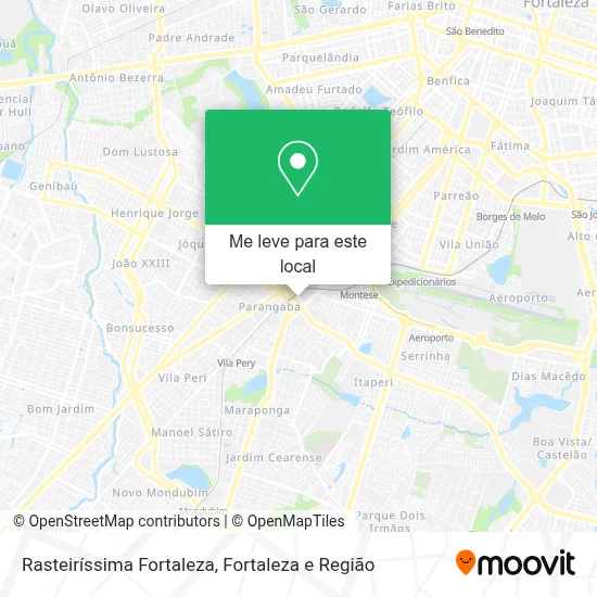 Rasteiríssima Fortaleza mapa