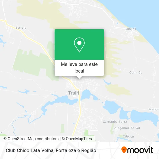 Club Chico Lata Velha mapa