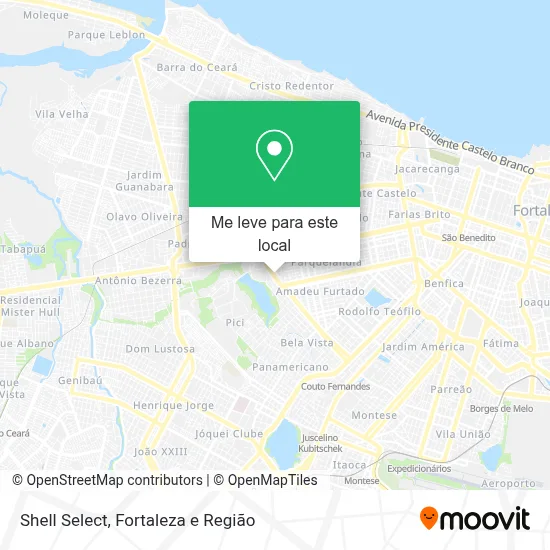 Shell Select mapa