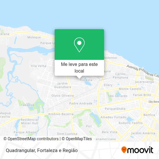 Quadrangular mapa